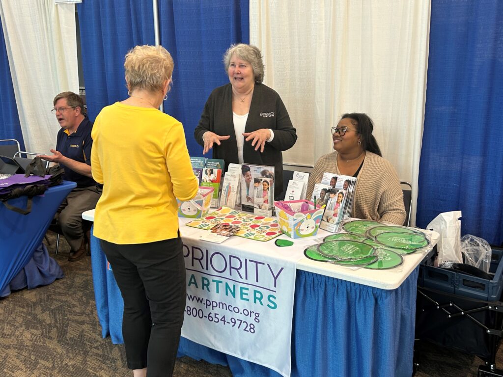 Priority Partners Booth at Ocean City Health Fair